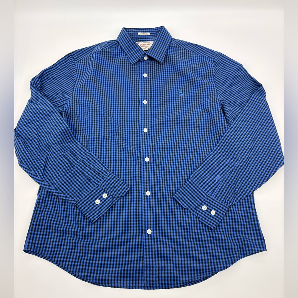 Original Penguin | Men's Blue Checkered Shirt